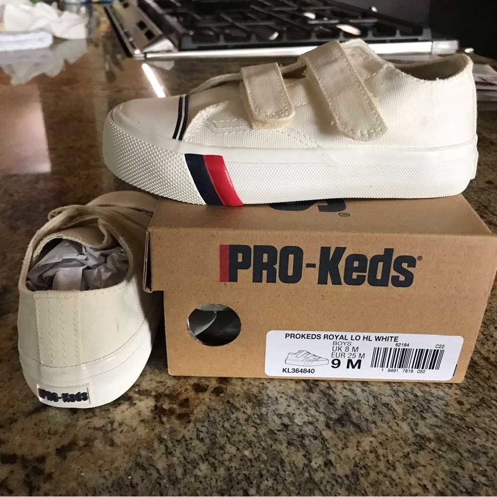 Keds Royal Lo White Kids Toddler 9M New in Box